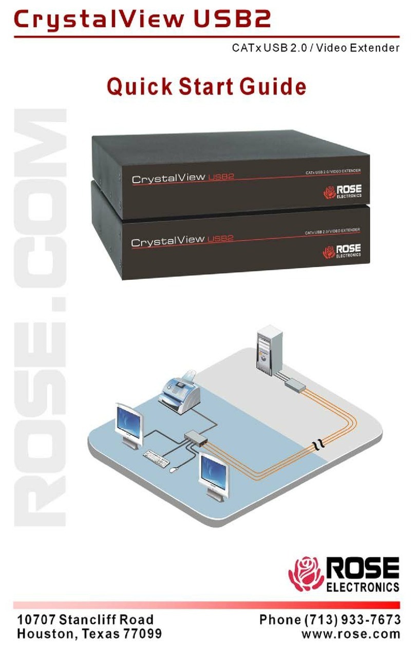 Rose electronics CrystalView USB2 User manual