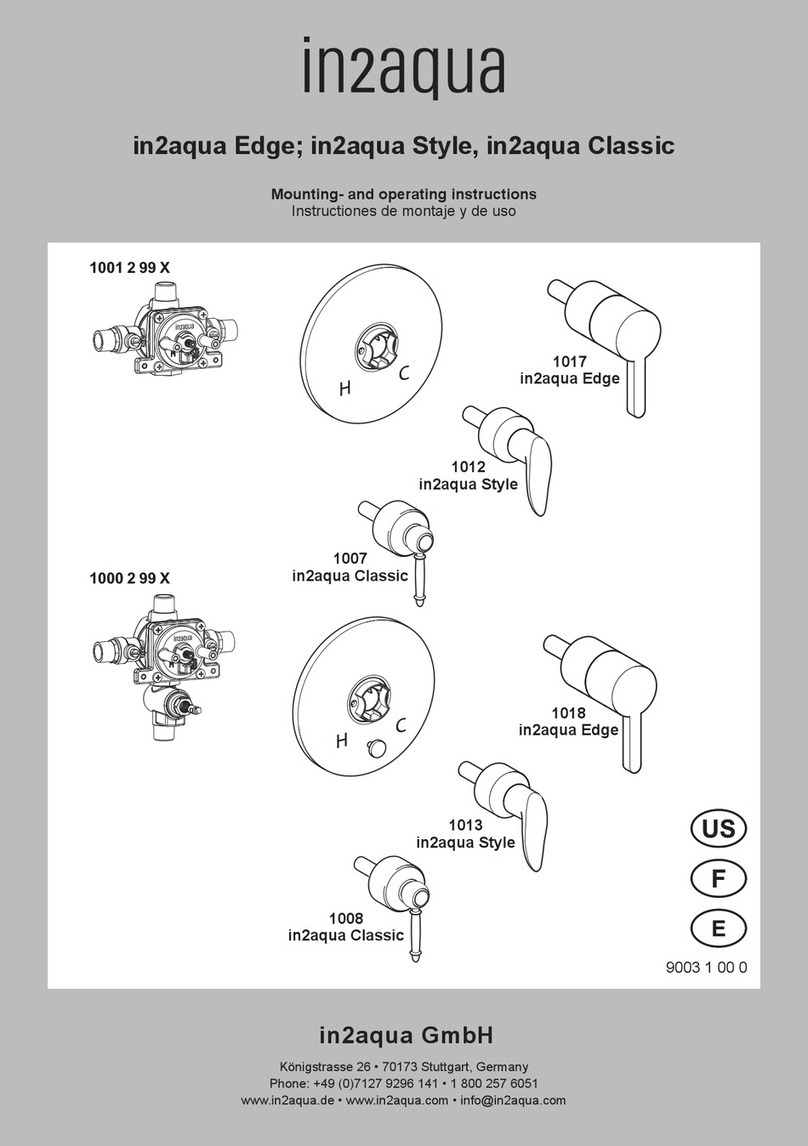 in2aqua Edge Mounting and operating instructions in2aqua Edge Mounting and operating instructions