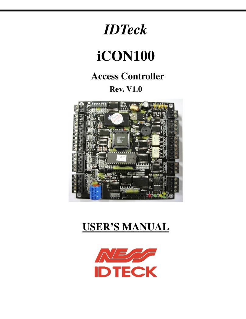 Ness IDTECK iCON100 user manual