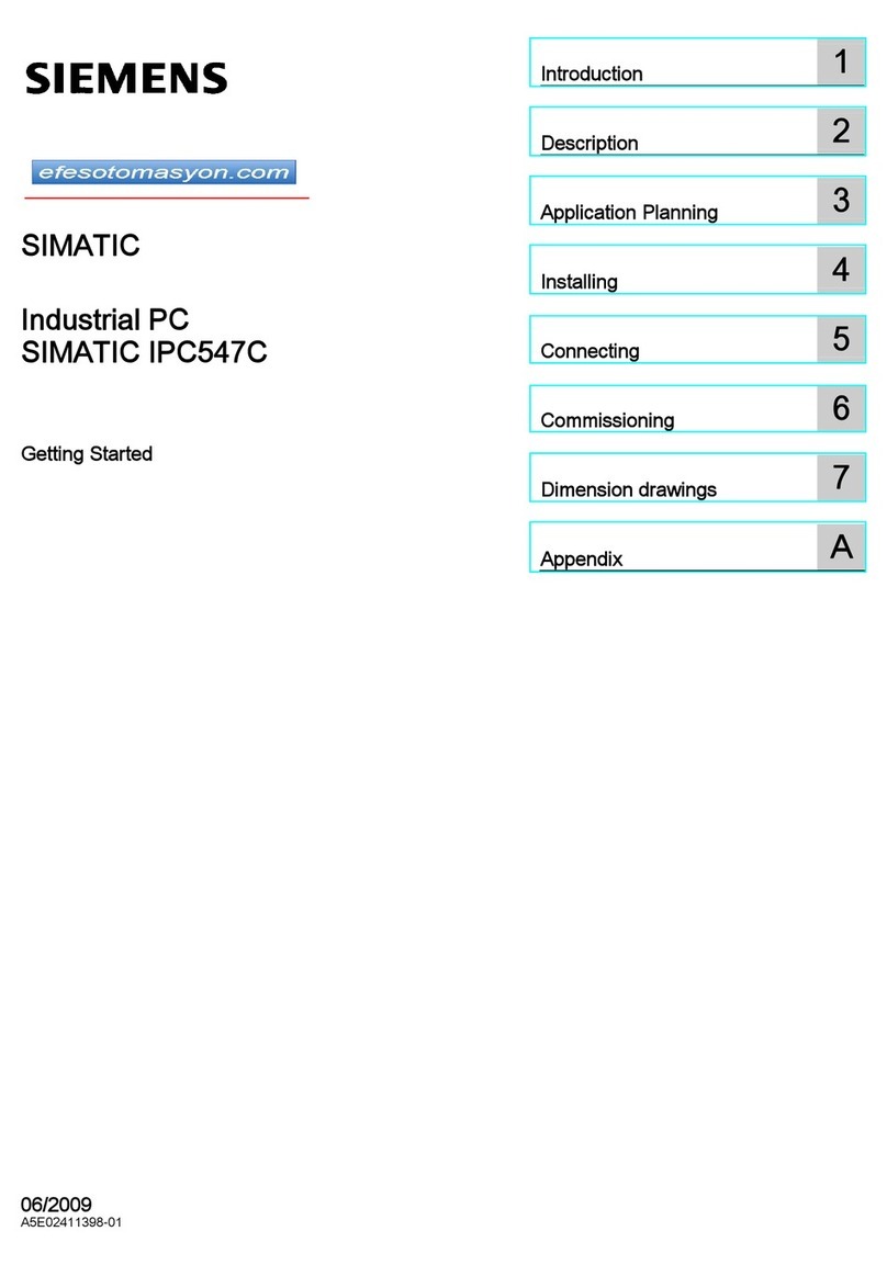 Siemens SIMATIC IPC547C User manual