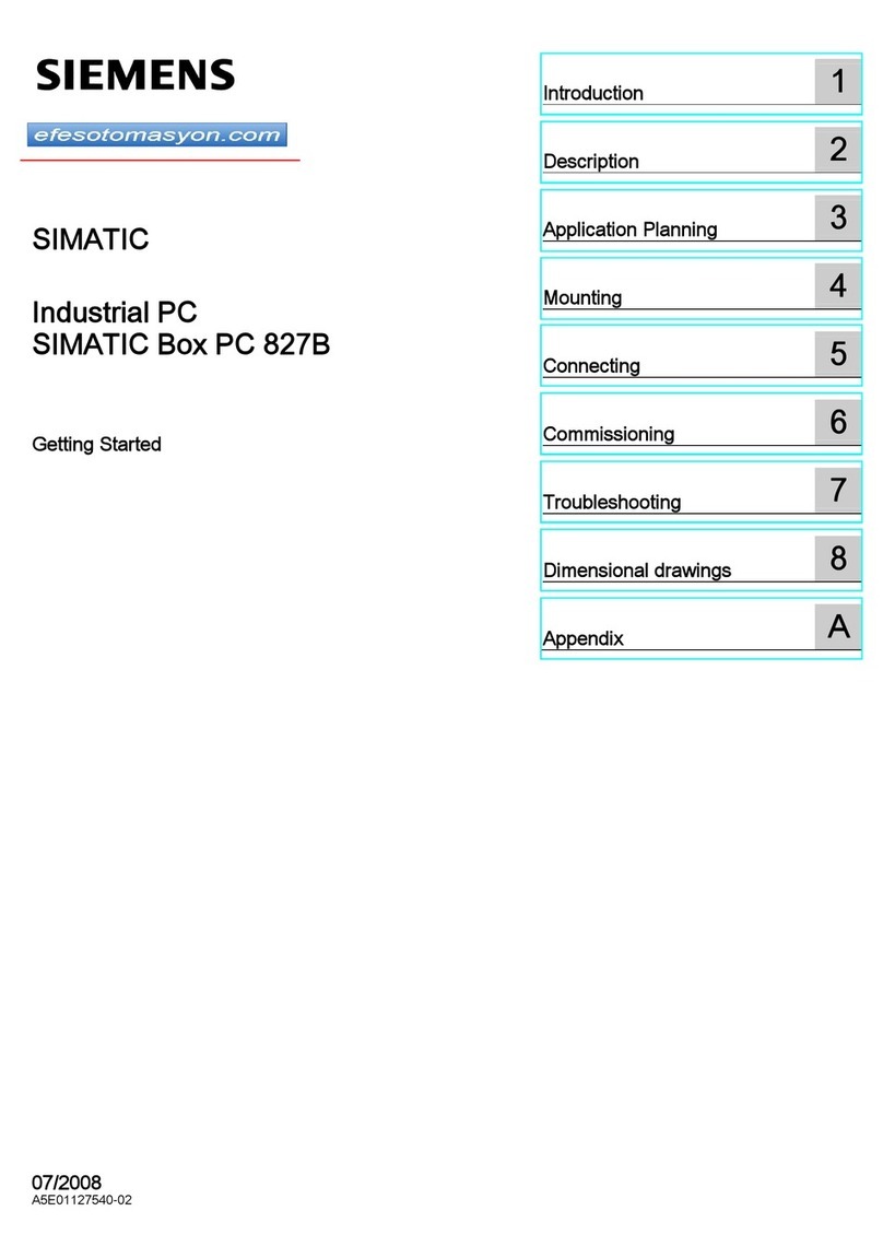 Siemens SIMATIC Box PC 827B User manual