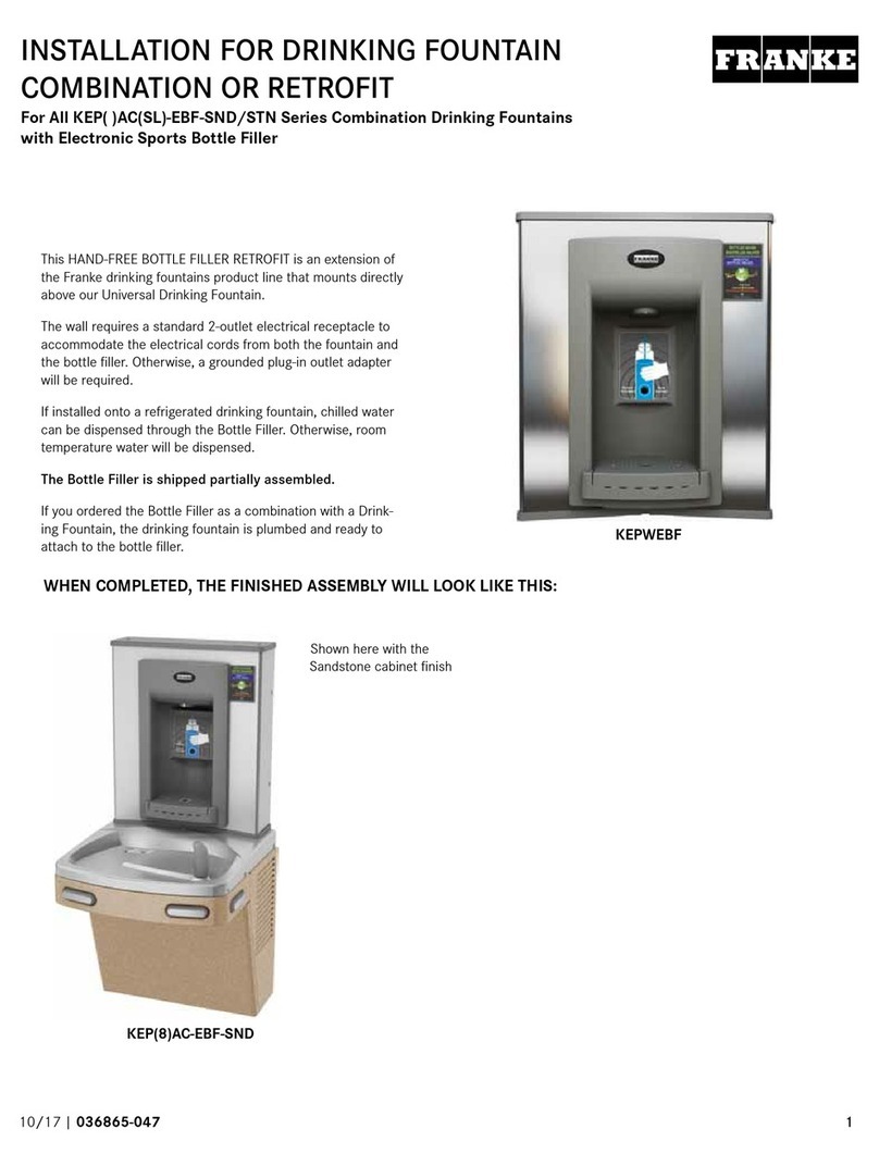 Franke KEP AC-EBF-STN Series Installation