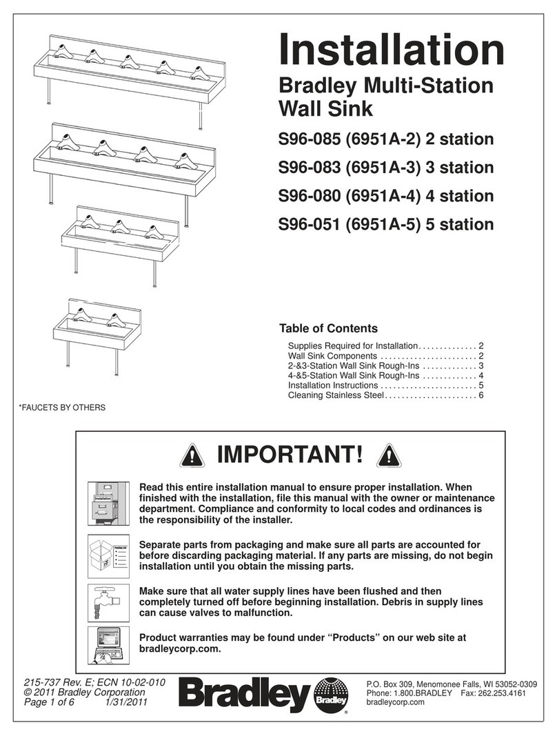 Bradley S96-085 User manual
