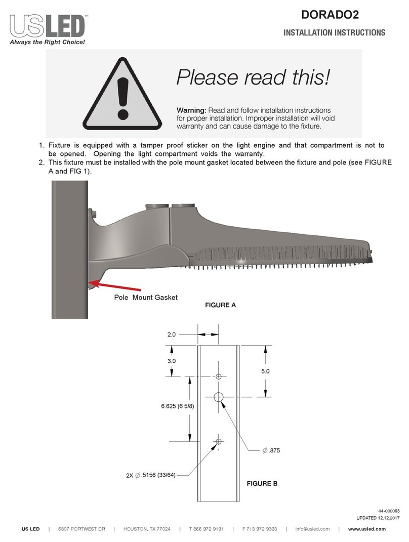 USLED DORADO2 installation instructions