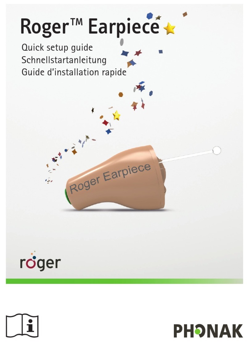 Phonak ROGER EARPIECE Quick setup guide Phonak ROGER EARPIECE Quick setup guide