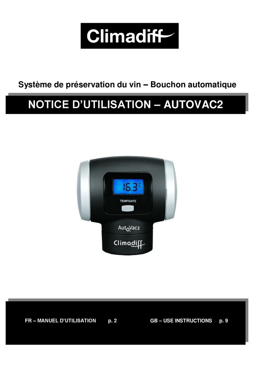 Climadiff AUTOVAC2 Quick guide
