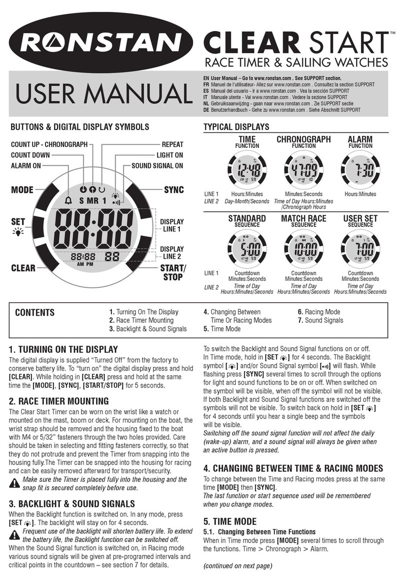 Ronstan Clear Start user manual