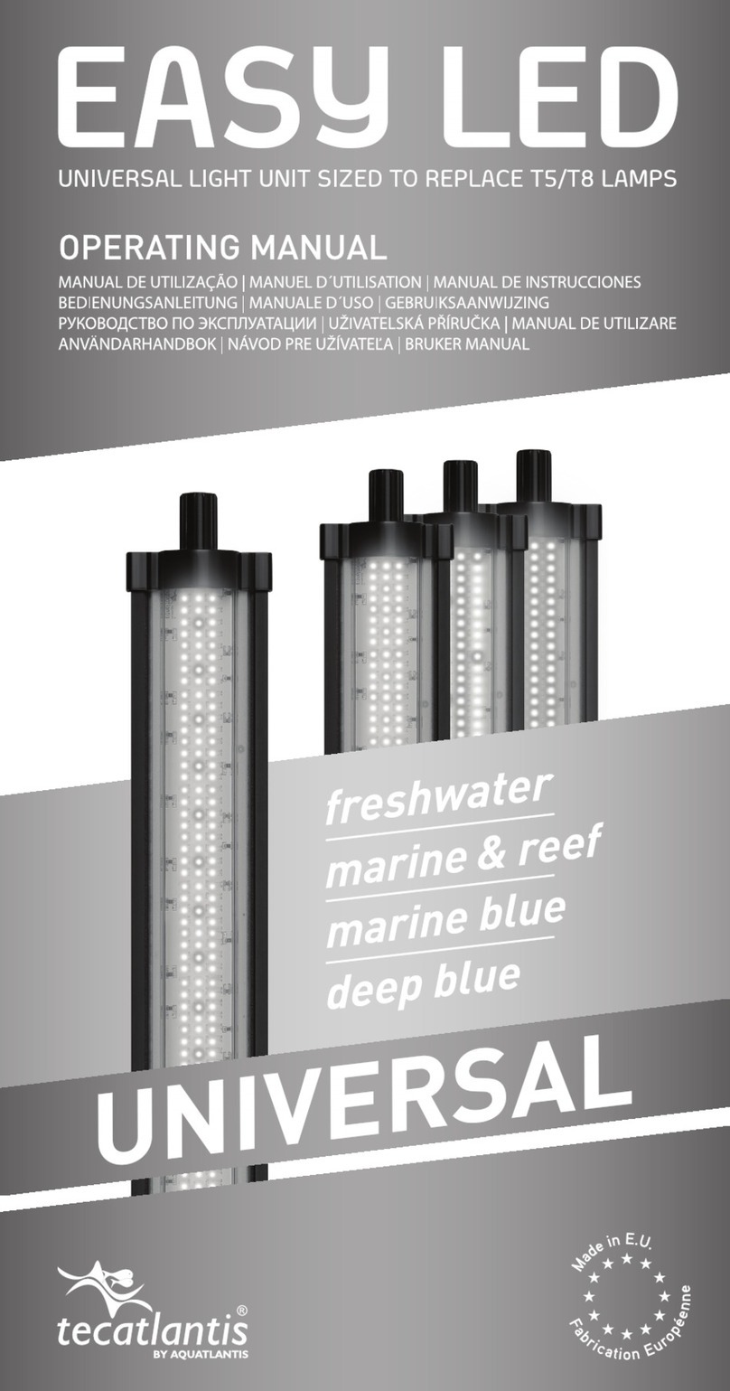 Aquatlantis Tecatlantis EASY LED UNIVERSAL operating manual