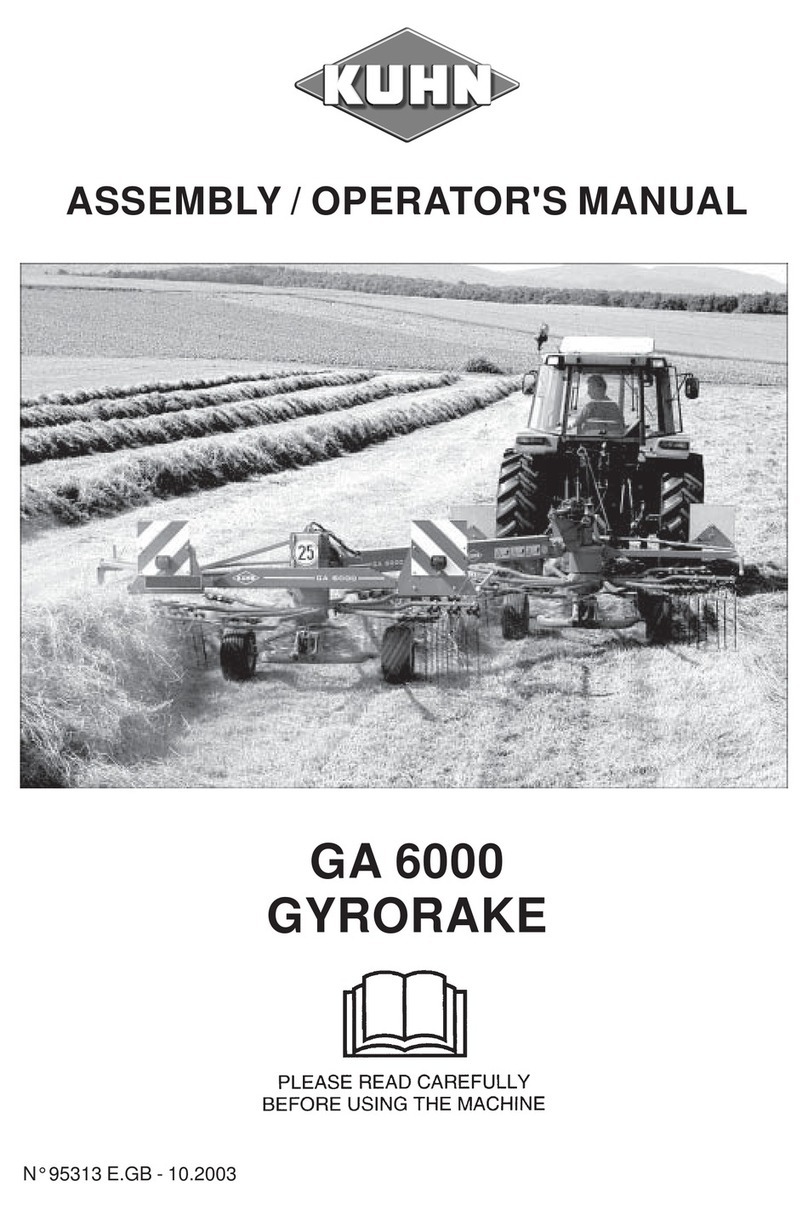 KUHN GA 6000 Assembly & operators manual