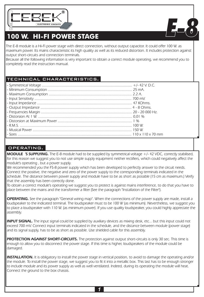 CEBEK E-8 user manual