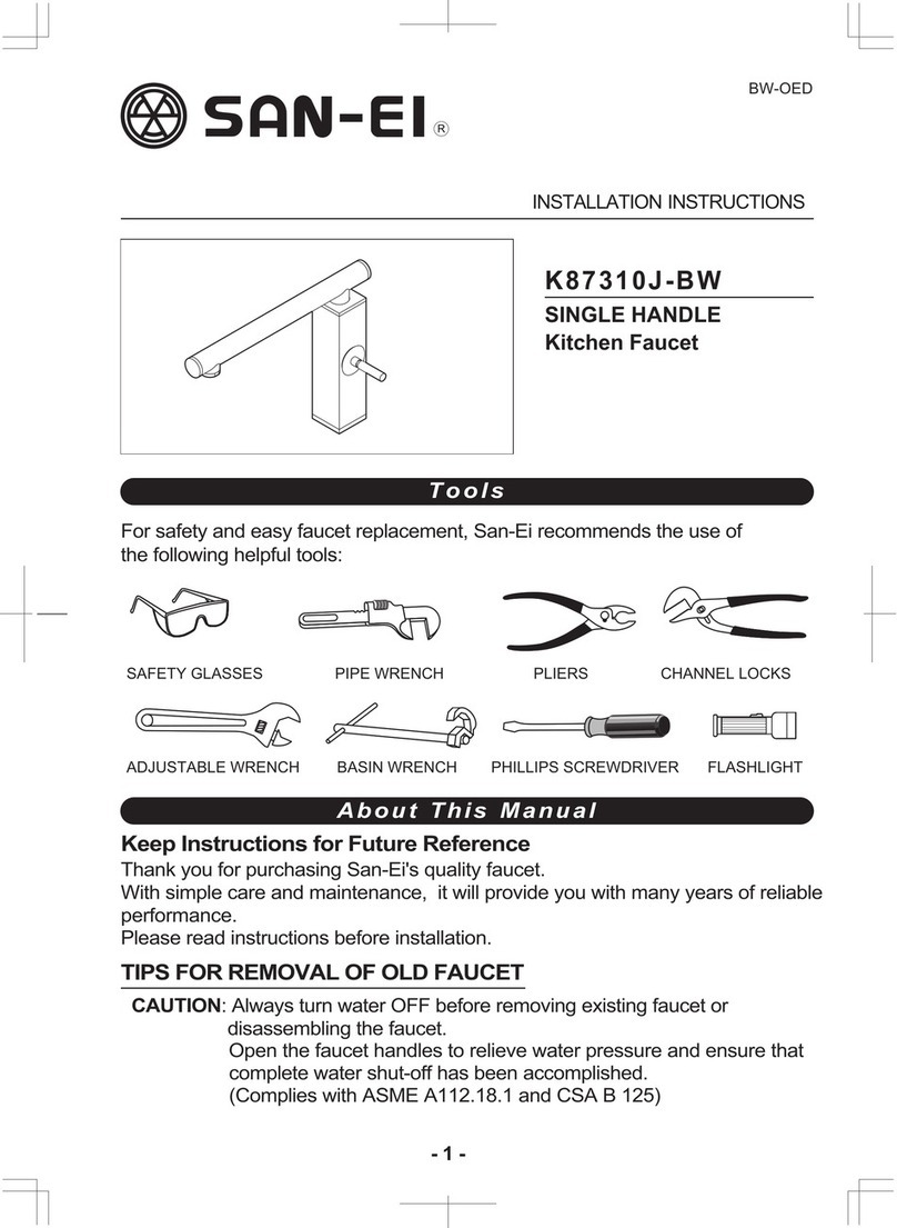 San-Ei K87310J-BW installation instructions