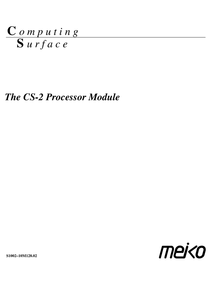 Meiko Computing Surface CS-2 manual