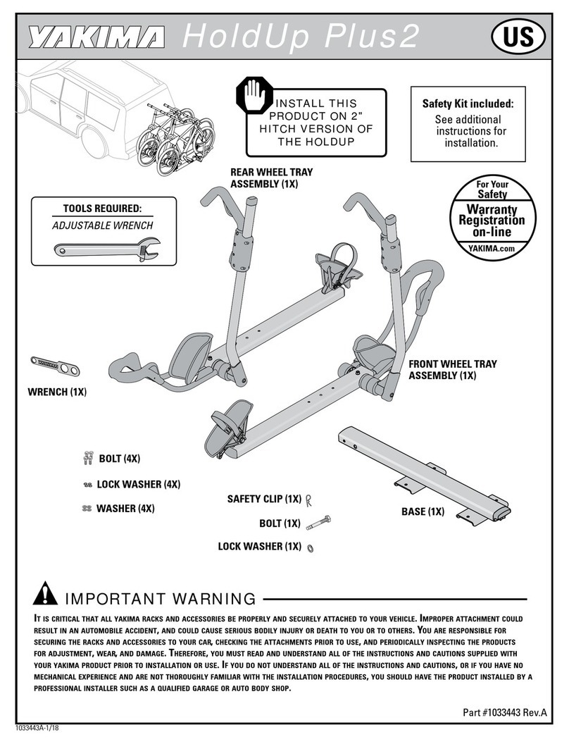 Yakima HoldUp Plus2 manual