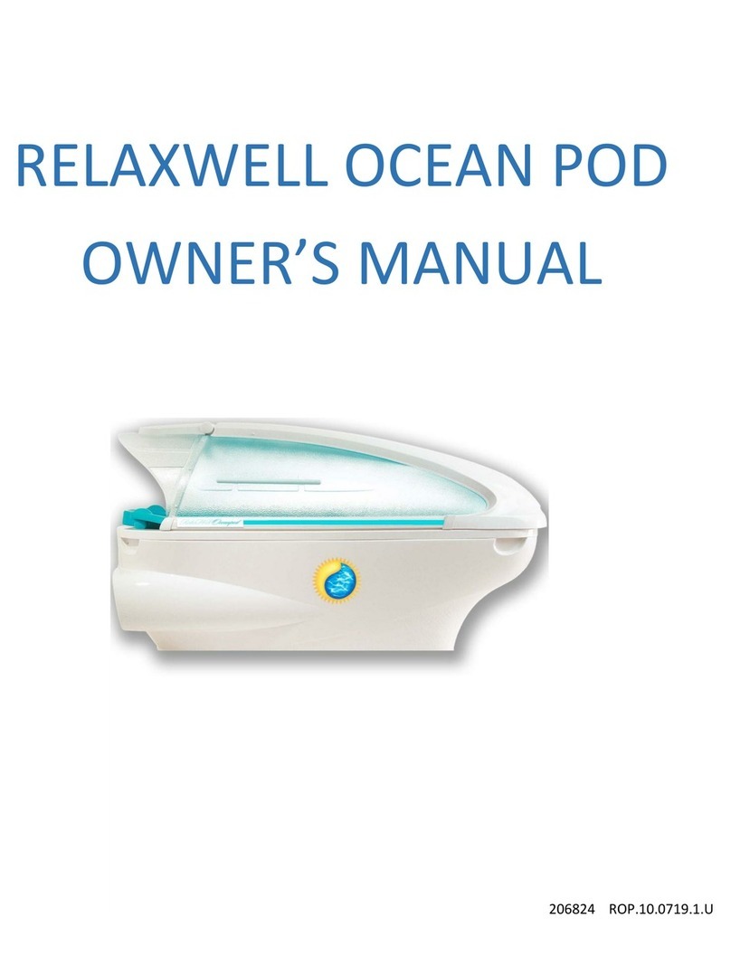 Sybaritic Dermalife RelaxWell Ocean Pod owner's manual