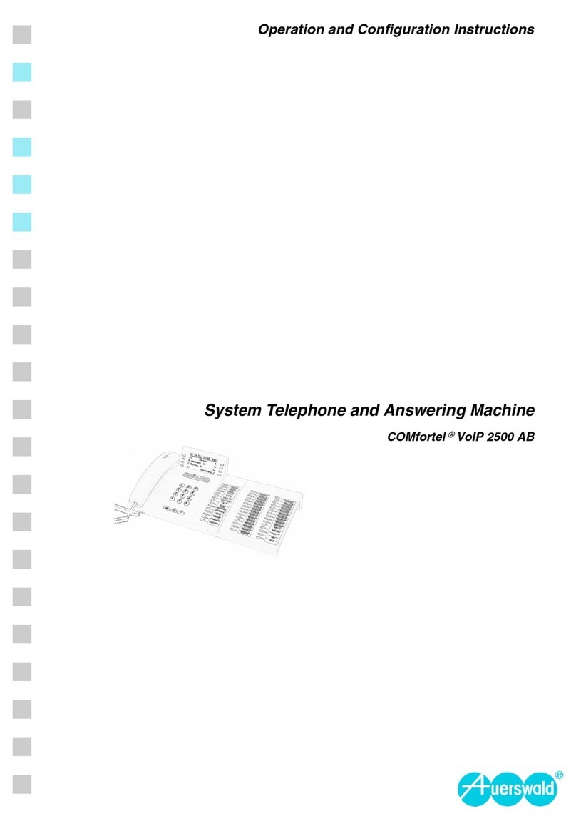 comfortel VoIP 2500 AB Operation and configuration instructions