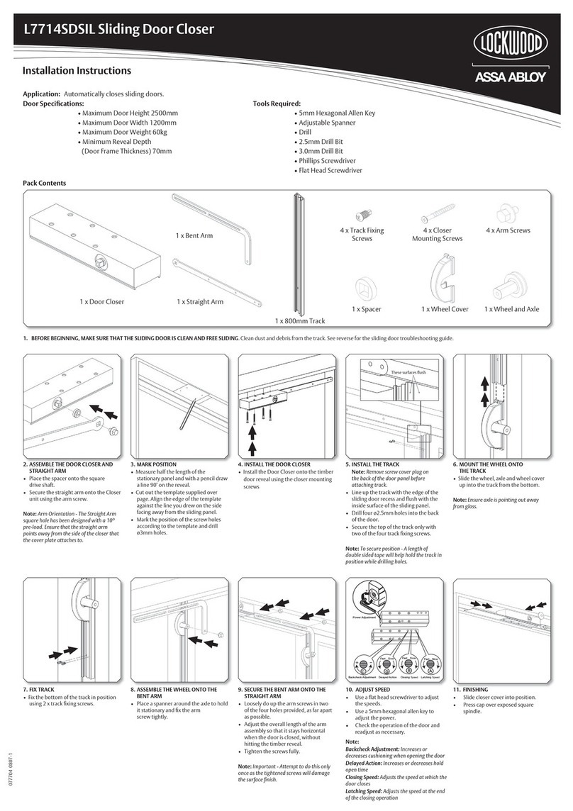 Assa Abloy Lockwood L7714SDSIL User manual