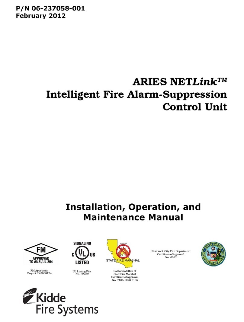 Kidde Fire Systems ARIES NETLink Installation, operation and maintenance manual Kidde Fire Systems ARIES NETLink Installation, operation and maintenance manual