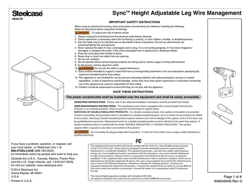 Steelcase Sync manual Steelcase Sync manual