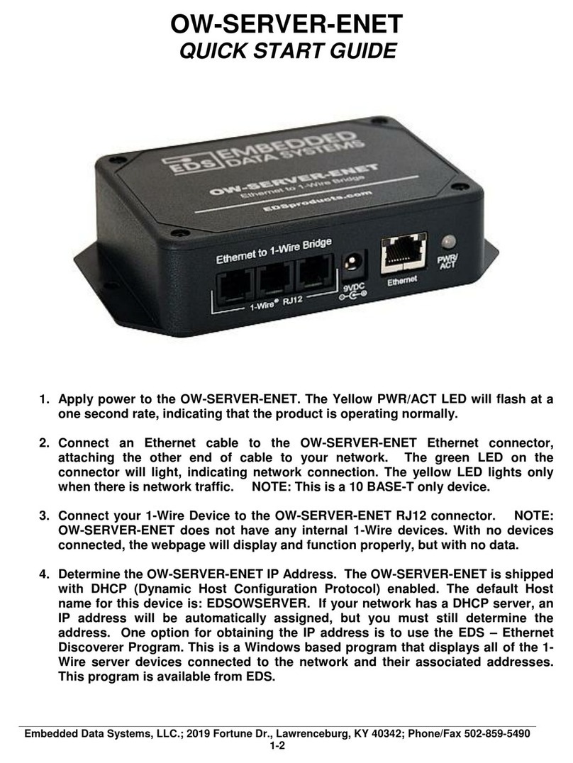 EDS OW-SERVER-ENET User manual