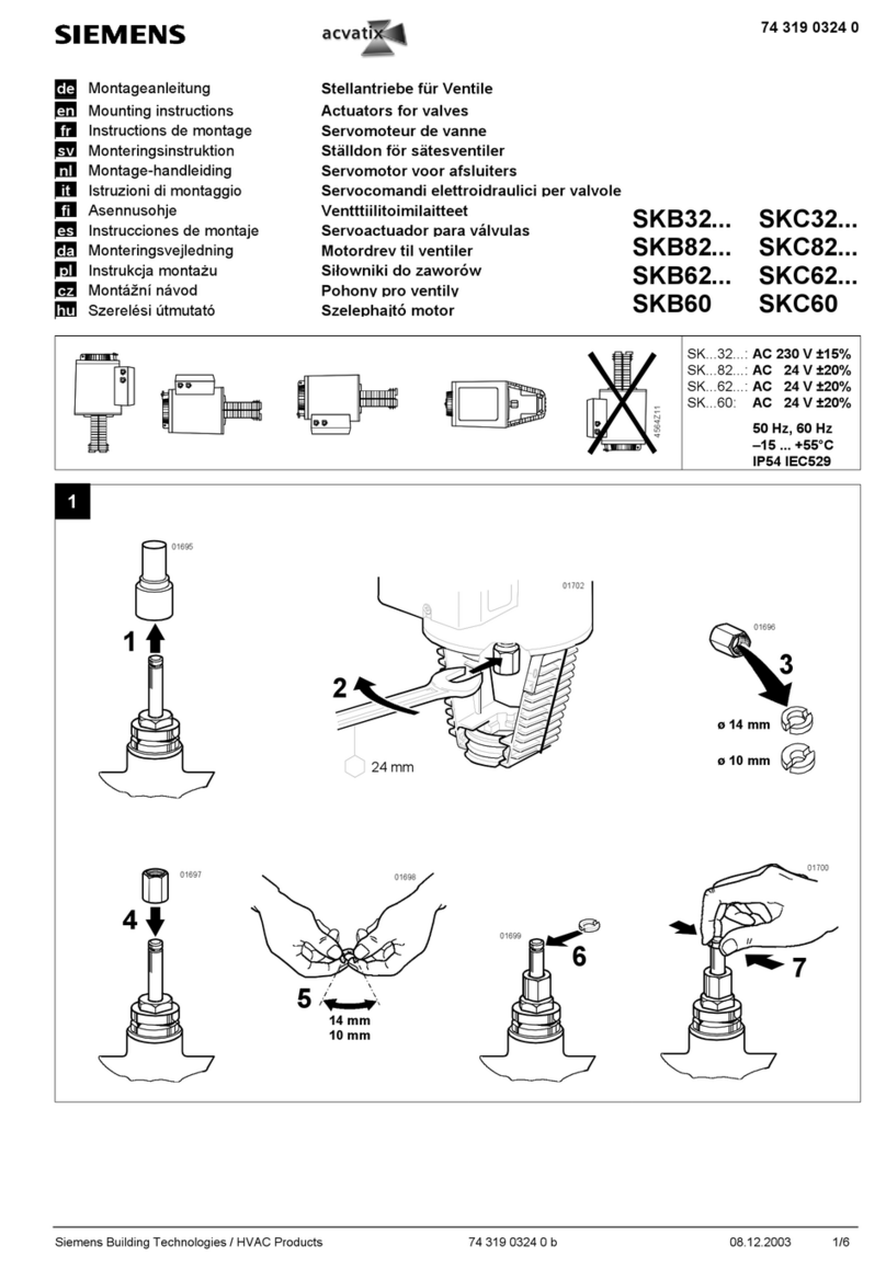 Siemens SKB32 Series User manual