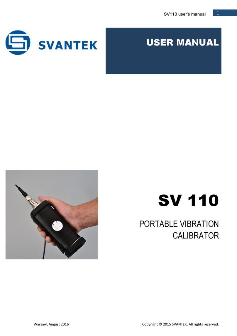 Svantek SV 110 user manual