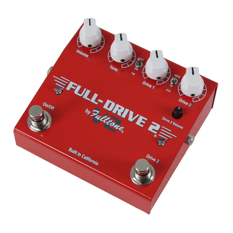 Fulltone FULL-DRIVE 2 V2 quick start guide