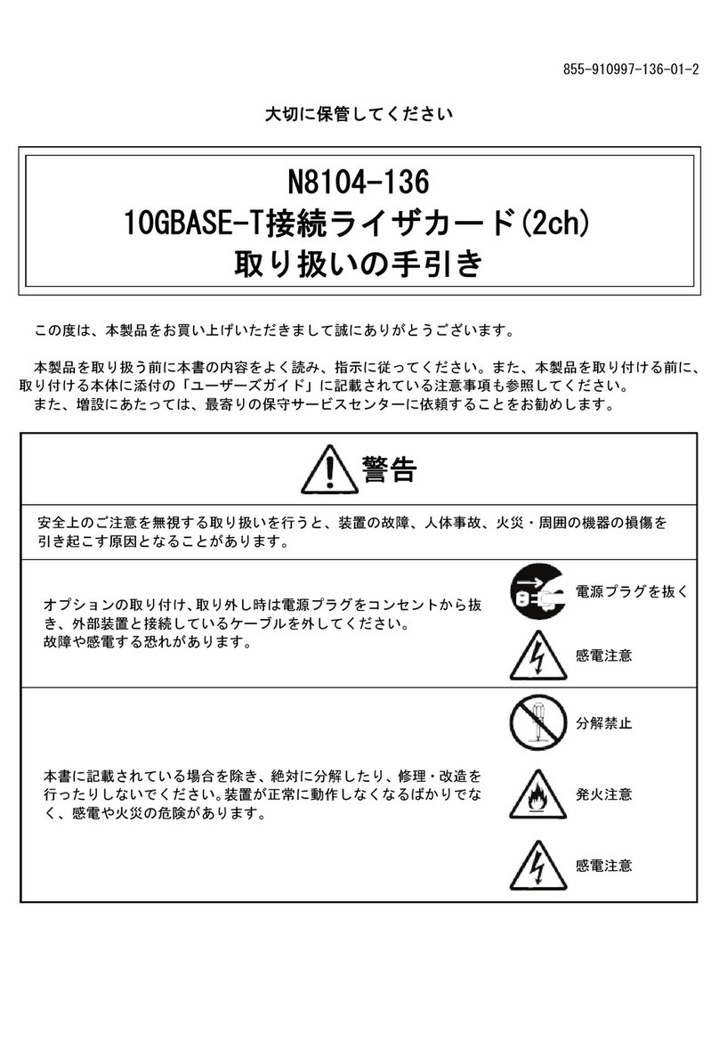 NEC 10GBASE-T User manual