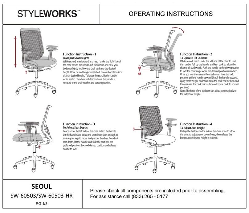 Styleworks SEOUL Series operating instructions