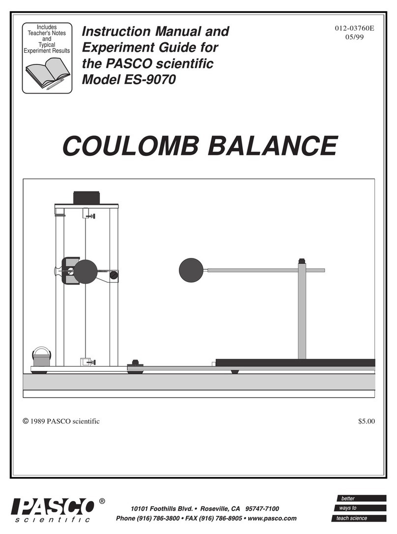 PASCO ES-9070 User manual