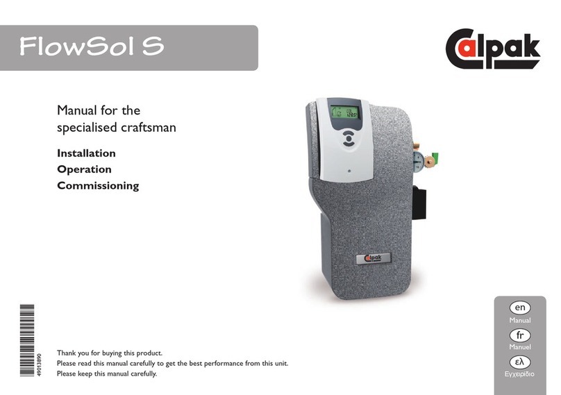 CALPAK FlowSol S Manual for the specialised craftsman