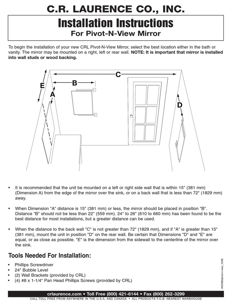 C.R. Laurence Pivot-N-View Series User manual