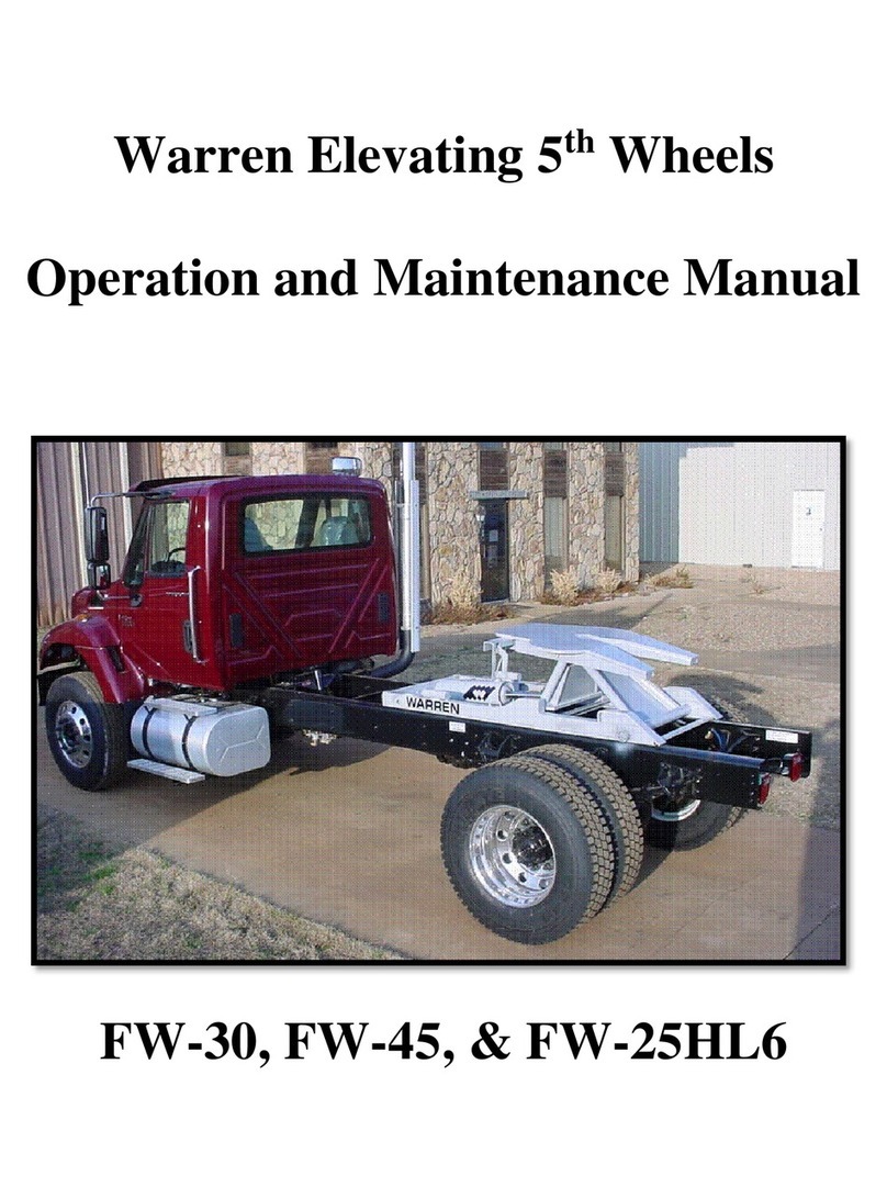 Warren FW-30 Operation and maintenance manual