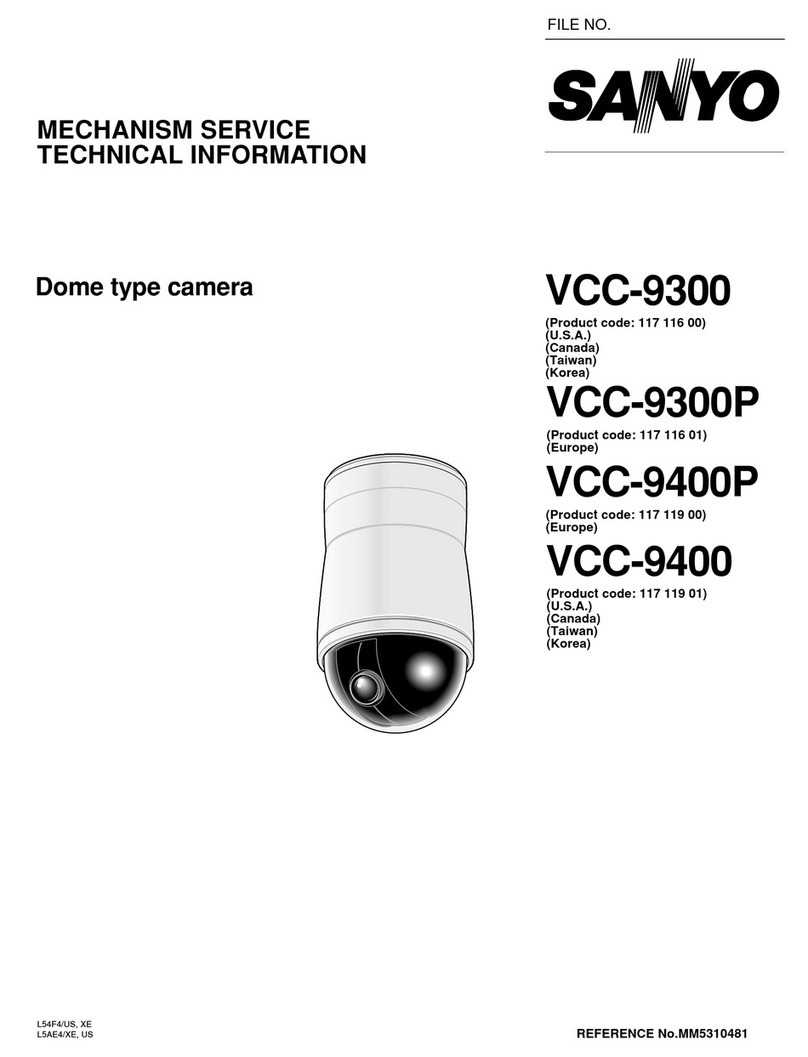 Sanyo VCC-9300 MECHANISM SERVICE TECHNICAL INFORMATION
