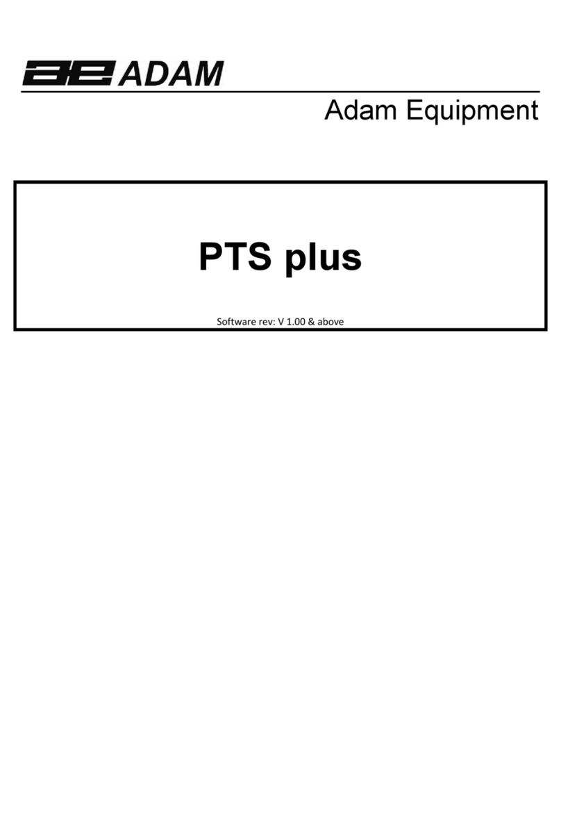Adam Equipment PTS plus Series User manual