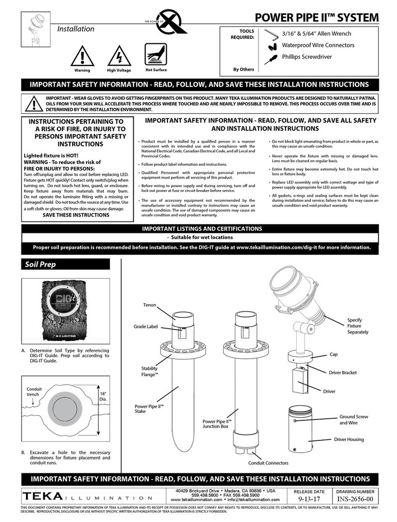 Teka POWER PIPE II SYSTEM installation instructions Teka POWER PIPE II SYSTEM installation instructions