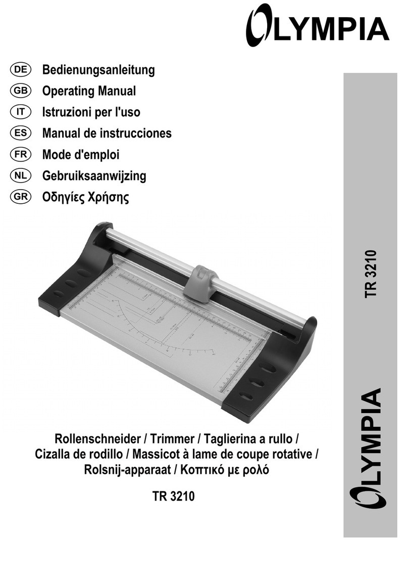 Olympia TR 3210 operating manual