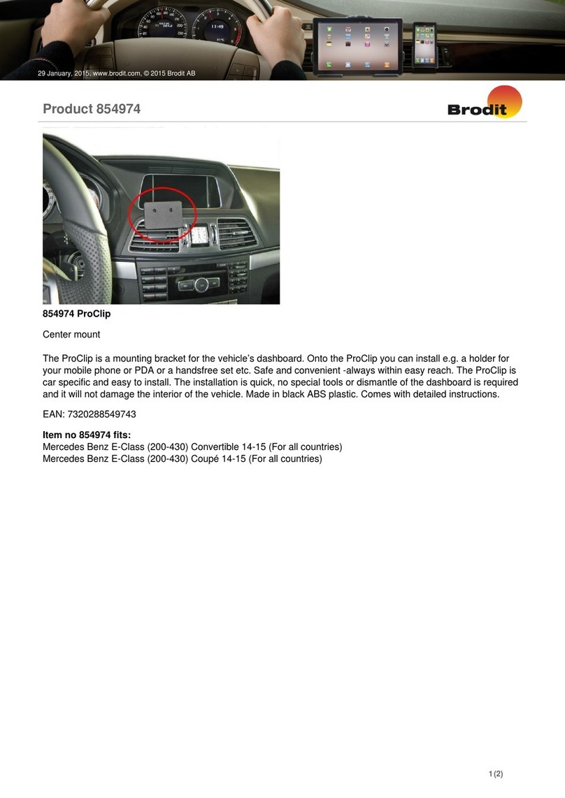 Brodit ProClip 854974 installation instructions