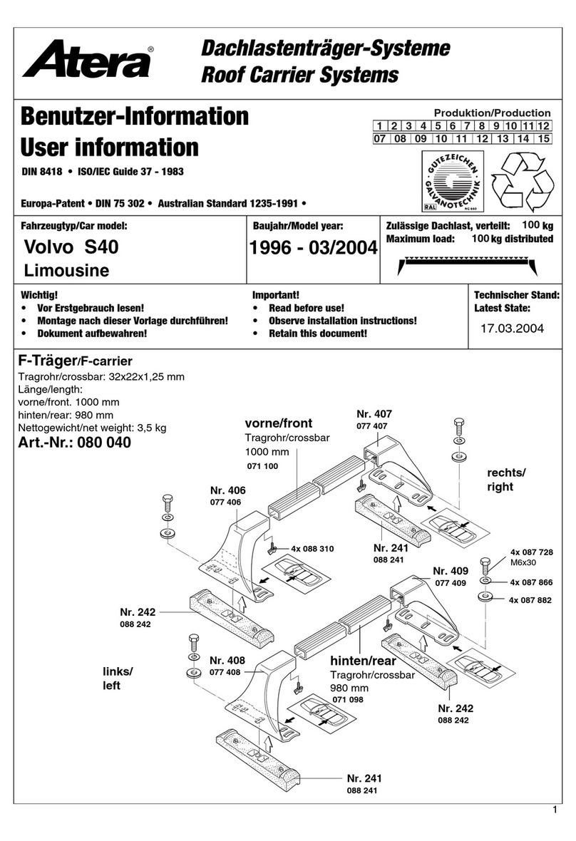 Atera F-carrier 080 040 User information