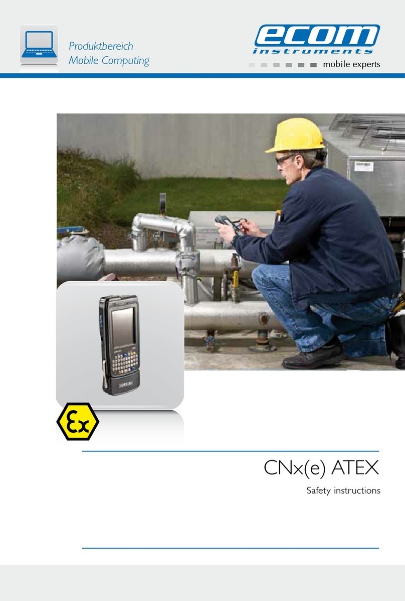 Ecom Instruments CN ATEX Series Safety instructions