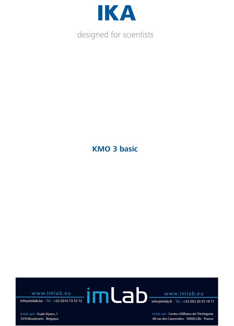 IKA KMO 3 basic User manual IKA KMO 3 basic User manual