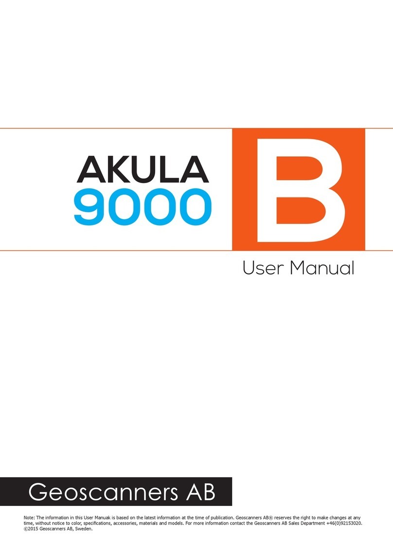 Geoscanners AB AKULA 9000B User manual