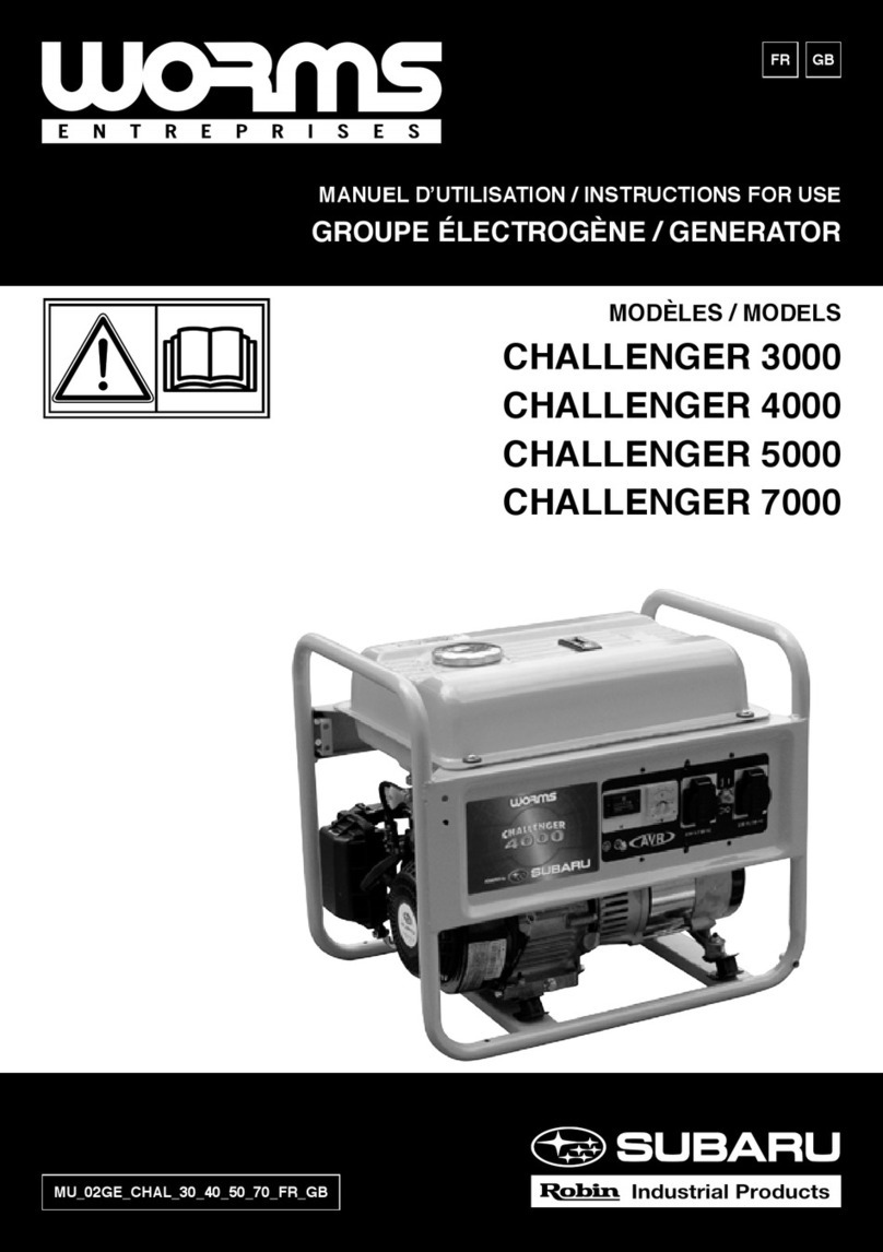 WORMS CHALLENGER 3000 Instructions for use