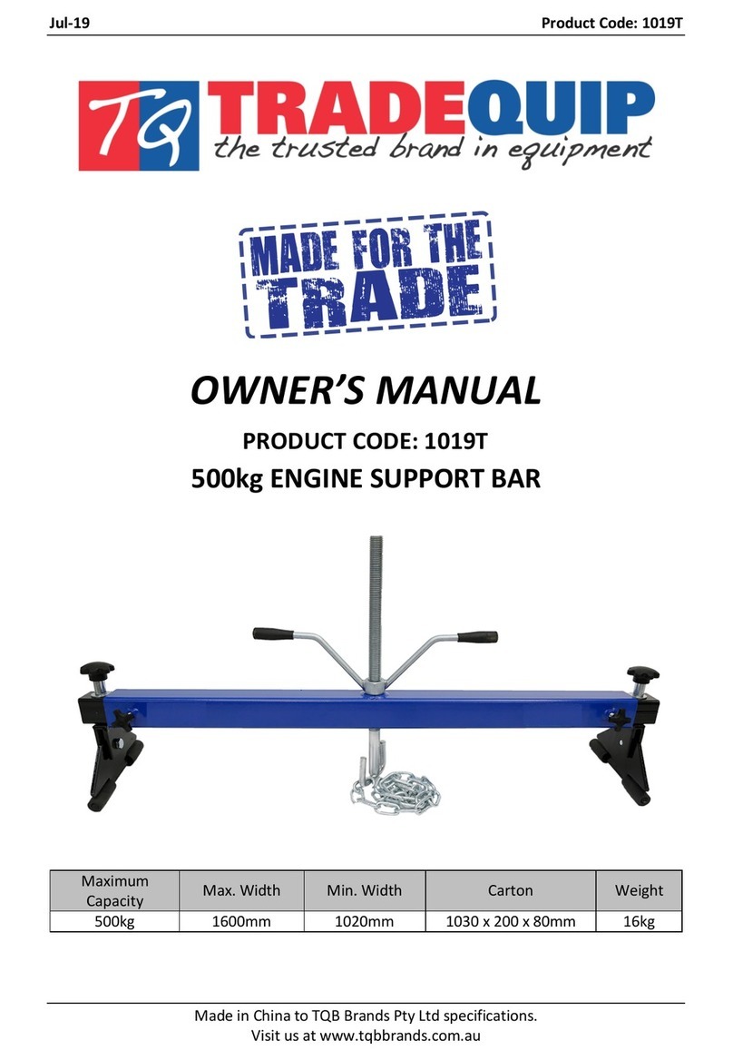TradeQuip 1019T User manual
