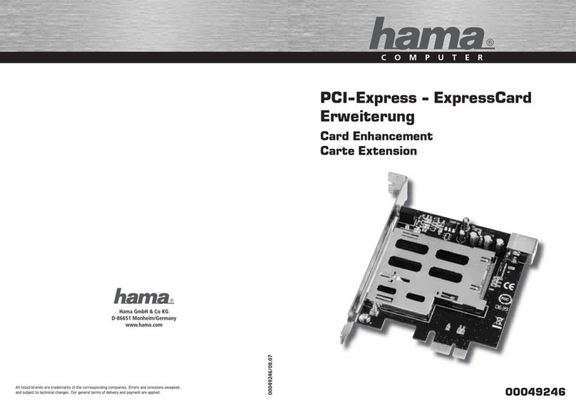 Hama PCI-Express 00049246 User manual