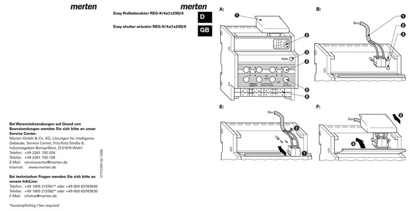 merten REG-K/4x(1x230)/6 manual