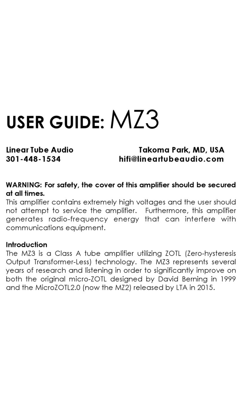 Linear Tube Audio MZ3 user guide
