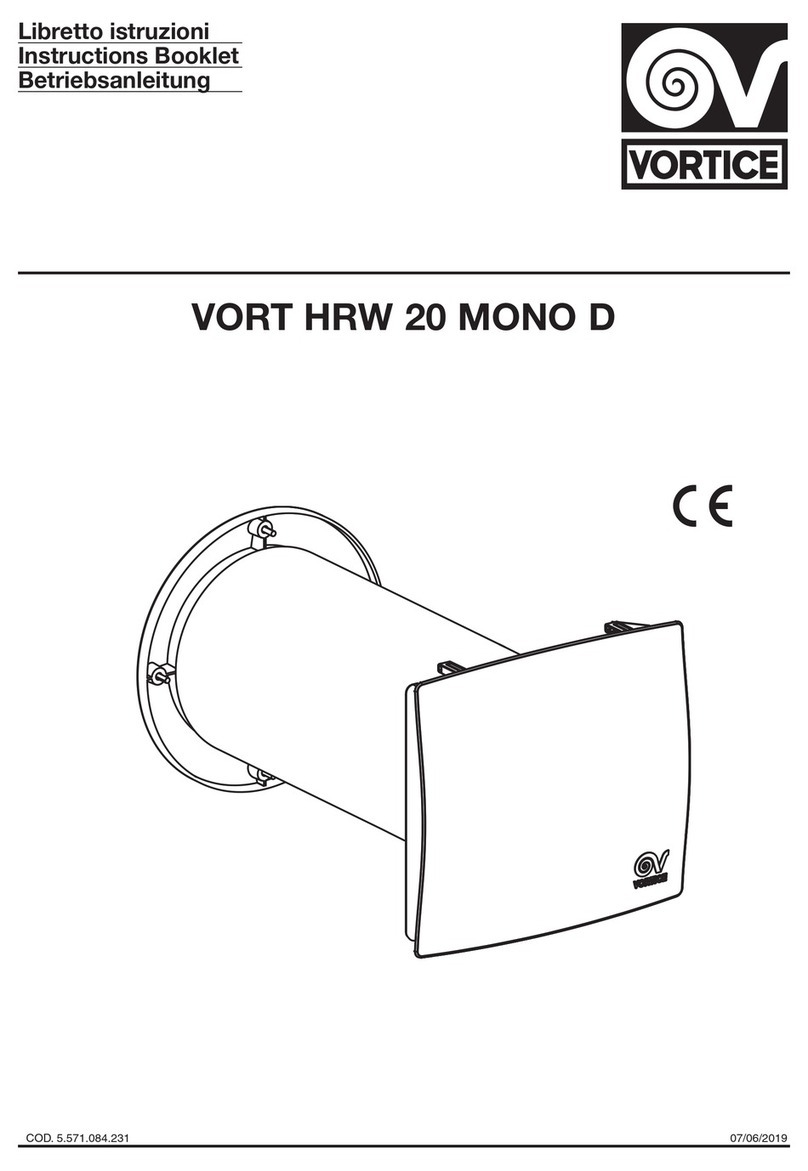 Vortice VORT HRW 20 MONO User manual