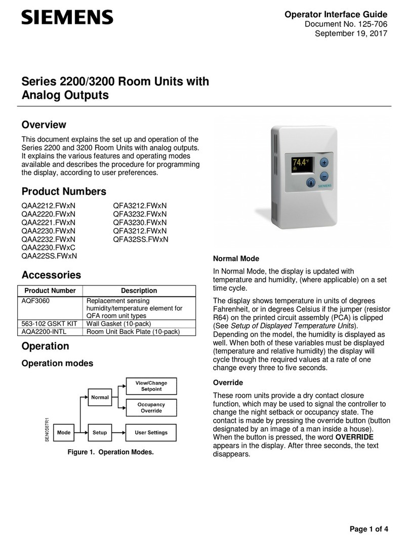 Siemens 3200 Series User manual