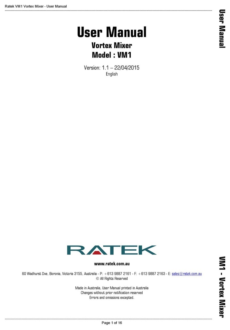Ratek VM1 user manual