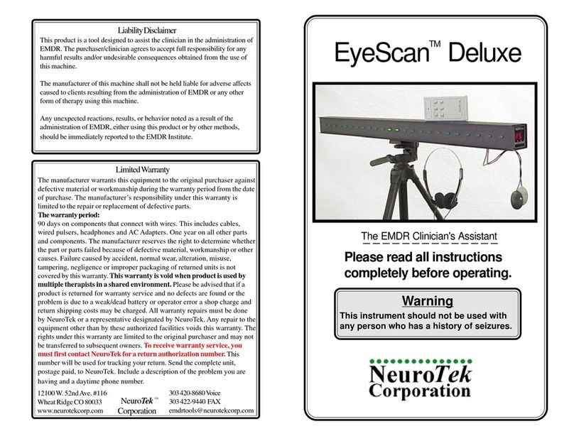 NeuroTek EyeScan Deluxe instructions